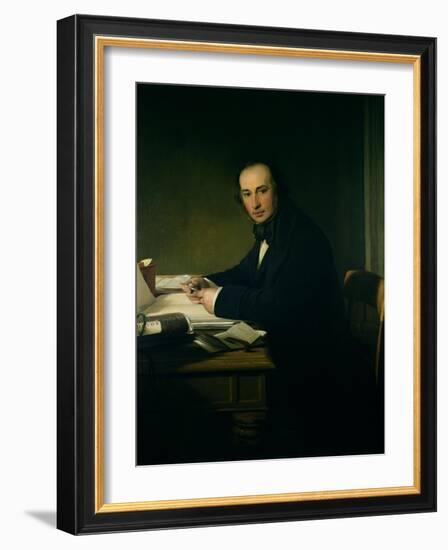 Isambard Kingdom Brunel (1806-59)-John Callcott Horsley-Framed Giclee Print