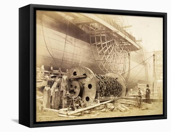 Isambard Kingdom Brunel Beside the "Great Eastern," circa 1857-Robert Howlett-Framed Premier Image Canvas