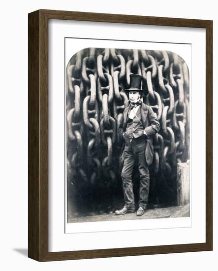 Isambard Kingdom Brunel, British engineer, 1857-Robert Howlett-Framed Photographic Print