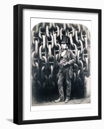 Isambard Kingdom Brunel, British engineer, 1857-Robert Howlett-Framed Photographic Print
