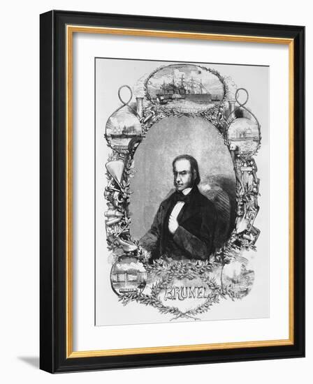 Isambard Kingdom Brunel, Civil Engineer, C1850S-null-Framed Giclee Print