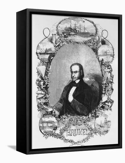 Isambard Kingdom Brunel, Civil Engineer, C1850S-null-Framed Premier Image Canvas