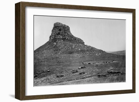 Isandhlwana across the Nek, from an Album of 43 Photographs Compiled by George Froom of the 94th…-English Photographer-Framed Photographic Print