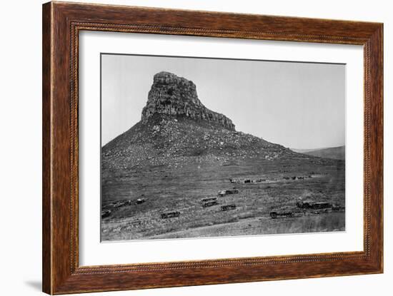 Isandhlwana across the Nek, from an Album of 43 Photographs Compiled by George Froom of the 94th…-English Photographer-Framed Photographic Print