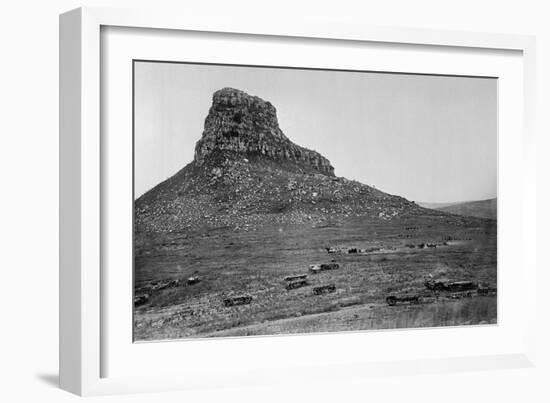 Isandhlwana across the Nek, from an Album of 43 Photographs Compiled by George Froom of the 94th…-English Photographer-Framed Photographic Print