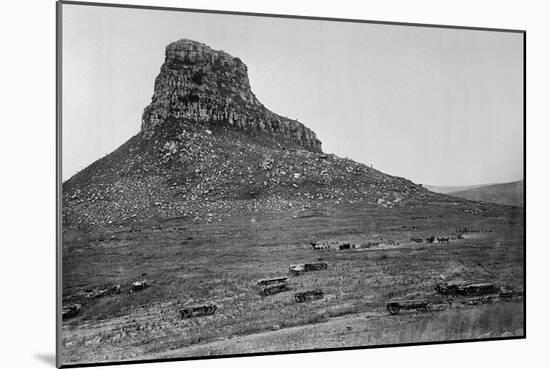 Isandhlwana across the Nek, from an Album of 43 Photographs Compiled by George Froom of the 94th…-English Photographer-Mounted Photographic Print