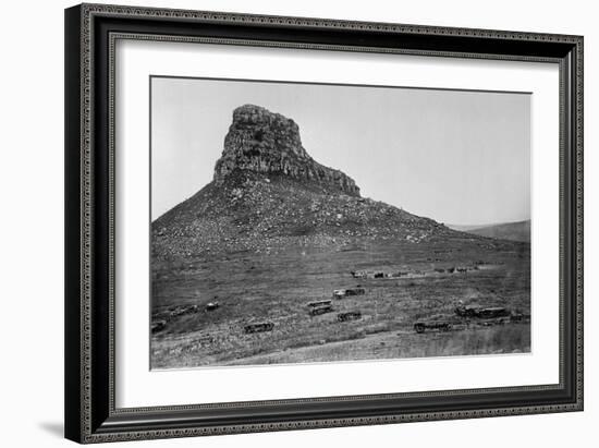 Isandhlwana across the Nek, from an Album of 43 Photographs Compiled by George Froom of the 94th…-English Photographer-Framed Photographic Print