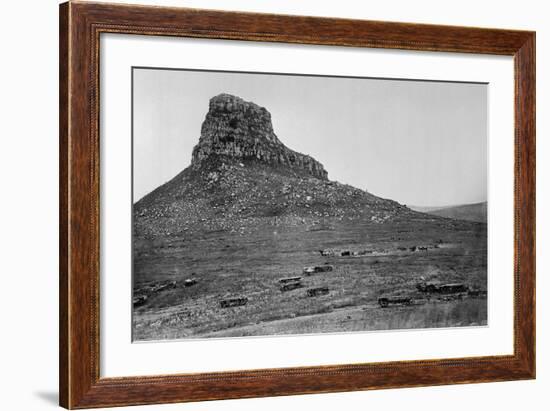 Isandhlwana across the Nek, from an Album of 43 Photographs Compiled by George Froom of the 94th…-English Photographer-Framed Photographic Print