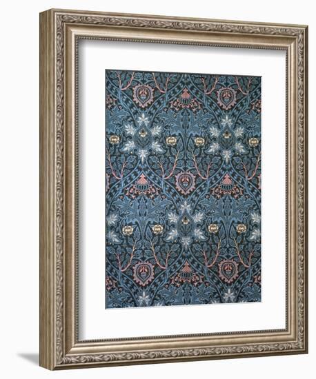 Isaphan Furnishing Fabric, Woven Wool, England, Late 19th Century-William Morris-Framed Giclee Print