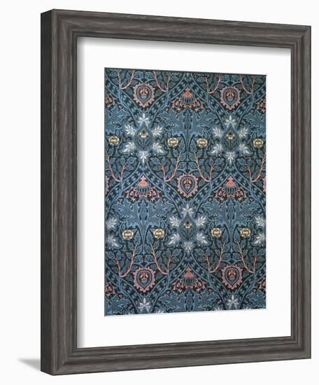 Isaphan Furnishing Fabric, Woven Wool, England, Late 19th Century-William Morris-Framed Giclee Print