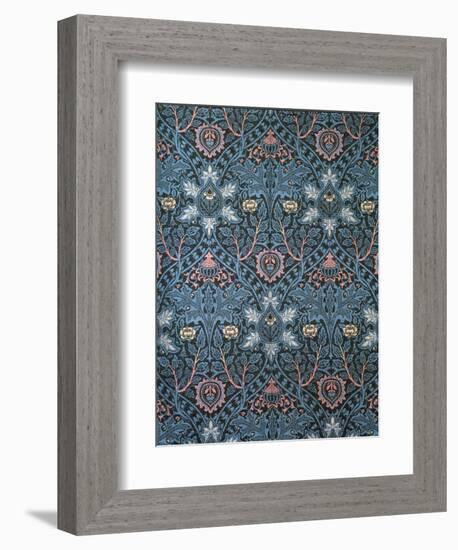 Isaphan Furnishing Fabric, Woven Wool, England, Late 19th Century-William Morris-Framed Giclee Print