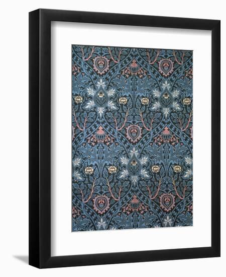 Isaphan Furnishing Fabric, Woven Wool, England, Late 19th Century-William Morris-Framed Giclee Print