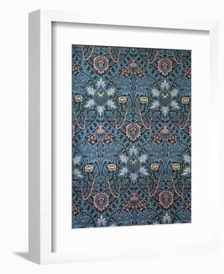 Isaphan Furnishing Fabric, Woven Wool, England, Late 19th Century-William Morris-Framed Giclee Print