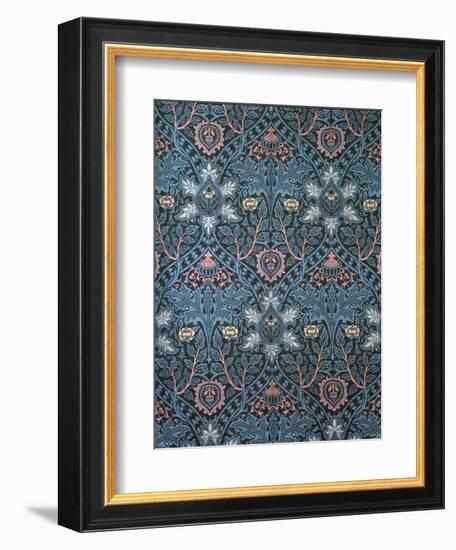 Isaphan Furnishing Fabric, Woven Wool, England, Late 19th Century-William Morris-Framed Giclee Print