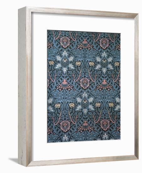 Isaphan Furnishing Fabric, Woven Wool, England, Late 19th Century-William Morris-Framed Premium Giclee Print