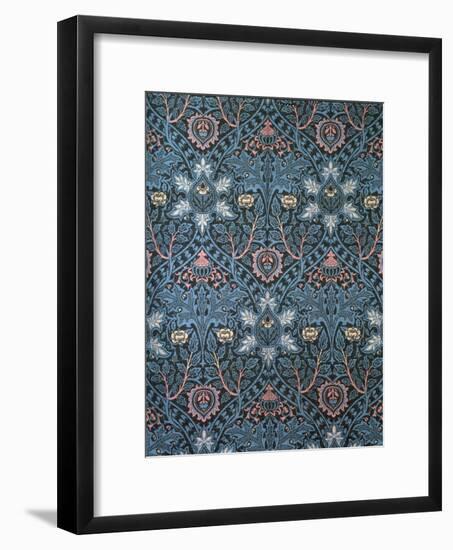 Isaphan Furnishing Fabric, Woven Wool, England, Late 19th Century-William Morris-Framed Premium Giclee Print