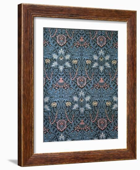 Isaphan Furnishing Fabric, Woven Wool, England, Late 19th Century-William Morris-Framed Premium Giclee Print