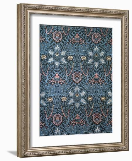 Isaphan Furnishing Fabric, Woven Wool, England, Late 19th Century-William Morris-Framed Giclee Print