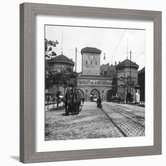 Isartor (Isar Gat), Munich, Germany, C1900s-Wurthle & Sons-Framed Photographic Print