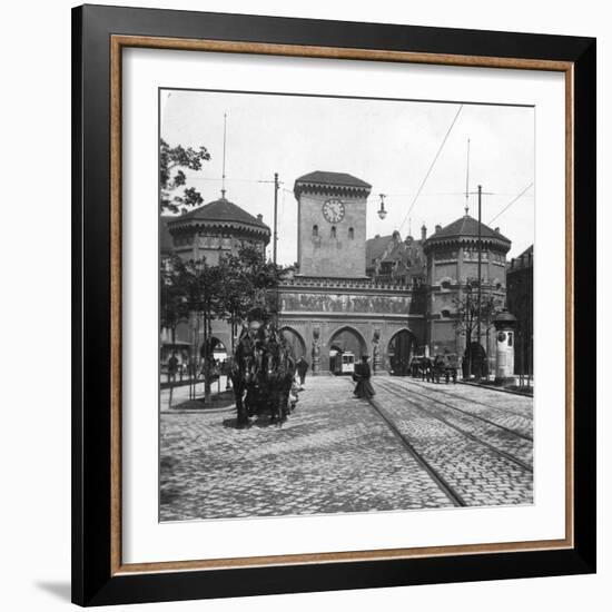 Isartor (Isar Gat), Munich, Germany, C1900s-Wurthle & Sons-Framed Photographic Print