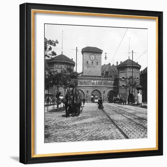 Isartor (Isar Gat), Munich, Germany, C1900s-Wurthle & Sons-Framed Photographic Print