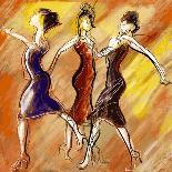 Vector Illustration of Women Dancing-isaxar-Art Print