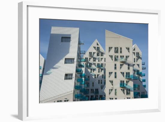 Isbjerget Design Apartment Buildings in Aarhus, Denmark-Michael Runkel-Framed Photographic Print