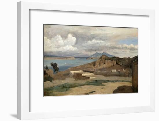 Ischia, Seen from Mount Epomeo, 1828-Jean-Baptiste-Camille Corot-Framed Giclee Print