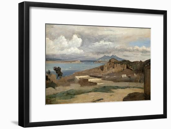 Ischia, Seen from Mount Epomeo, 1828-Jean-Baptiste-Camille Corot-Framed Giclee Print