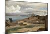 Ischia, Seen from Mount Epomeo, 1828-Jean-Baptiste-Camille Corot-Mounted Giclee Print