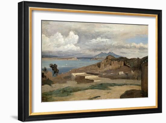 Ischia, Seen from Mount Epomeo, 1828-Jean-Baptiste-Camille Corot-Framed Giclee Print