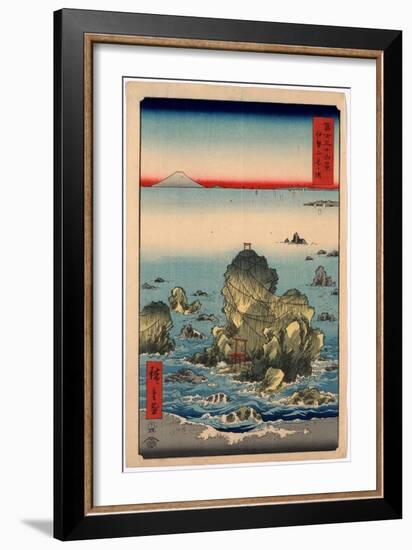 Ise Futamigaura-Utagawa Hiroshige-Framed Giclee Print