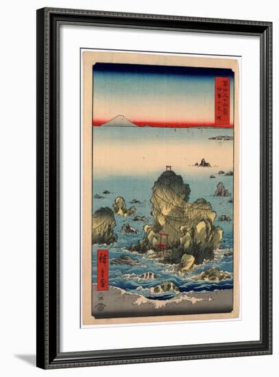 Ise Futamigaura-Utagawa Hiroshige-Framed Giclee Print