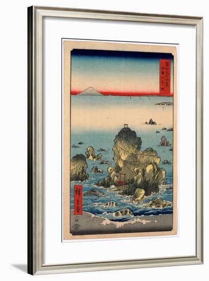 Ise Futamigaura-Utagawa Hiroshige-Framed Giclee Print