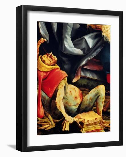 Isenheim Altar, Temptations of Saint Anthony (detail)-Matthias Gruenewald-Framed Giclee Print
