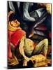 Isenheim Altar, Temptations of Saint Anthony (detail)-Matthias Gruenewald-Mounted Giclee Print