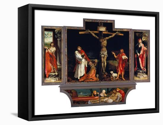 Isenheimer Altar. Erste Schauseite, Totale: die Hll.Antonius Und Sebastian-Matthias Grünewald-Framed Premier Image Canvas