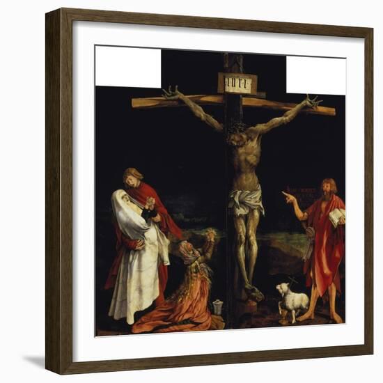 Isenheimer Altar. First Right Side, Centre Panel: Crucifixion-Matthias Grünewald-Framed Giclee Print