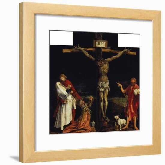 Isenheimer Altar. First Right Side, Centre Panel: Crucifixion-Matthias Grünewald-Framed Giclee Print