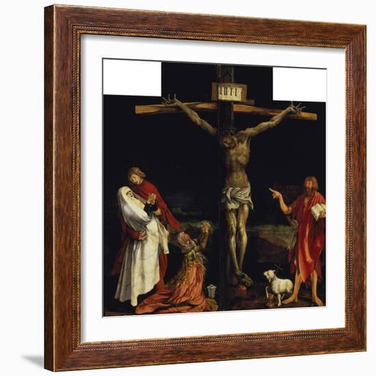 Isenheimer Altar. First Right Side, Centre Panel: Crucifixion-Matthias Grünewald-Framed Giclee Print