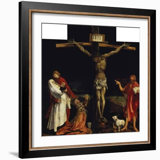 Isenheimer Altar. First Right Side, Centre Panel: Crucifixion-Matthias Grünewald-Framed Giclee Print