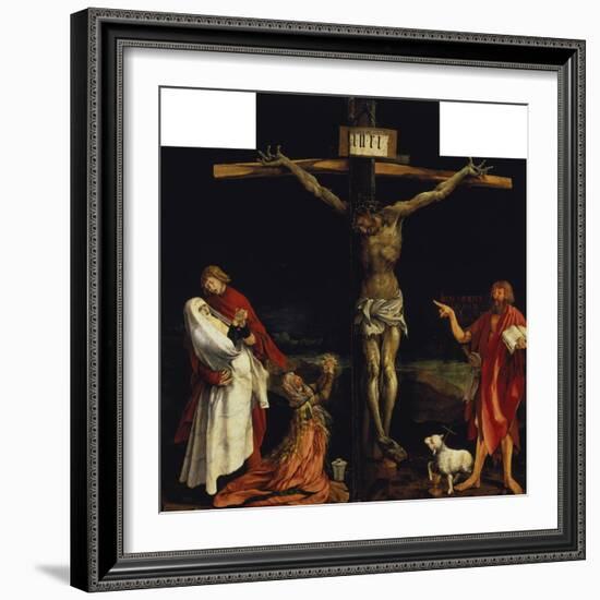 Isenheimer Altar. First Right Side, Centre Panel: Crucifixion-Matthias Grünewald-Framed Giclee Print