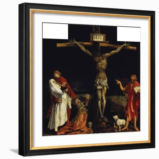 Isenheimer Altar. First Right Side, Centre Panel: Crucifixion-Matthias Grünewald-Framed Giclee Print