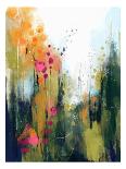 Turquoise No. 2-Ishita Banerjee-Framed Stretched Canvas