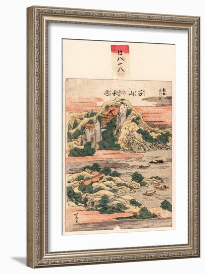 Ishiyama No Shugetsu-Katsushika Hokusai-Framed Giclee Print