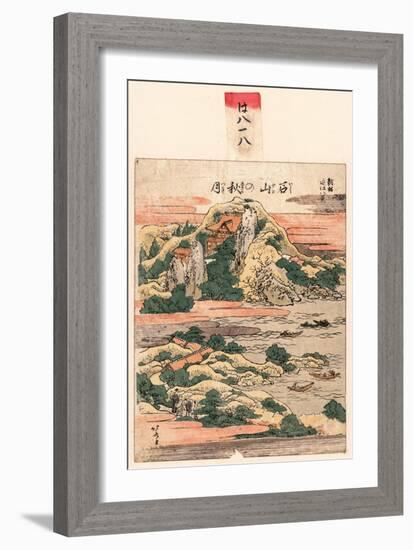 Ishiyama No Shugetsu-Katsushika Hokusai-Framed Giclee Print