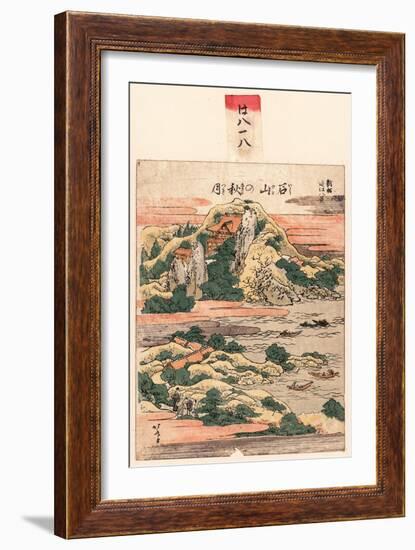 Ishiyama No Shugetsu-Katsushika Hokusai-Framed Giclee Print