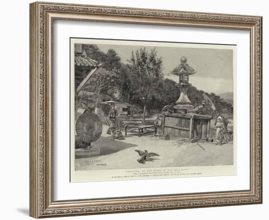 Ishiyama, on the Banks of the Seta River-Charles Edwin Fripp-Framed Giclee Print