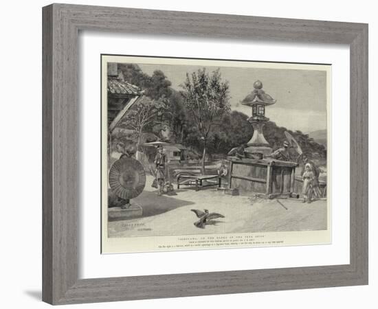 Ishiyama, on the Banks of the Seta River-Charles Edwin Fripp-Framed Giclee Print