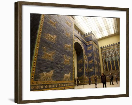 Ishtar Gate From Babylon at Berlin Pergamon Museum, Berlin, Germany, Europe-null-Framed Photographic Print